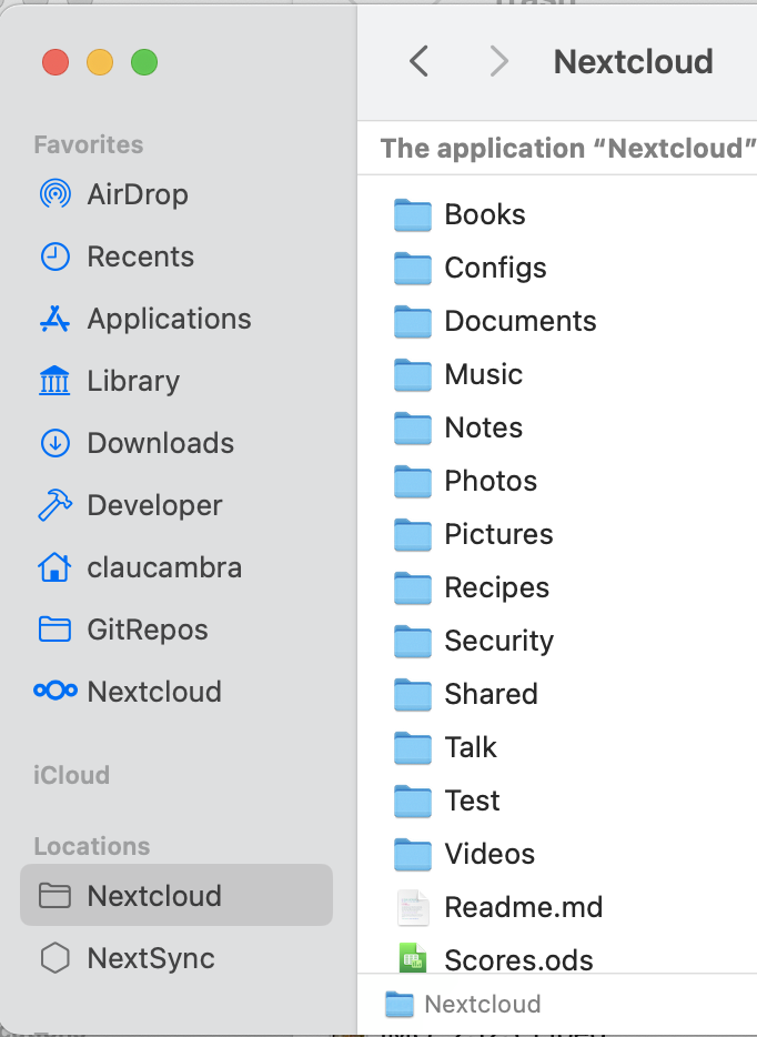 Finder sidebar showing virtual files domains