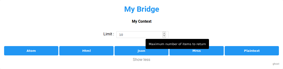 context parameter