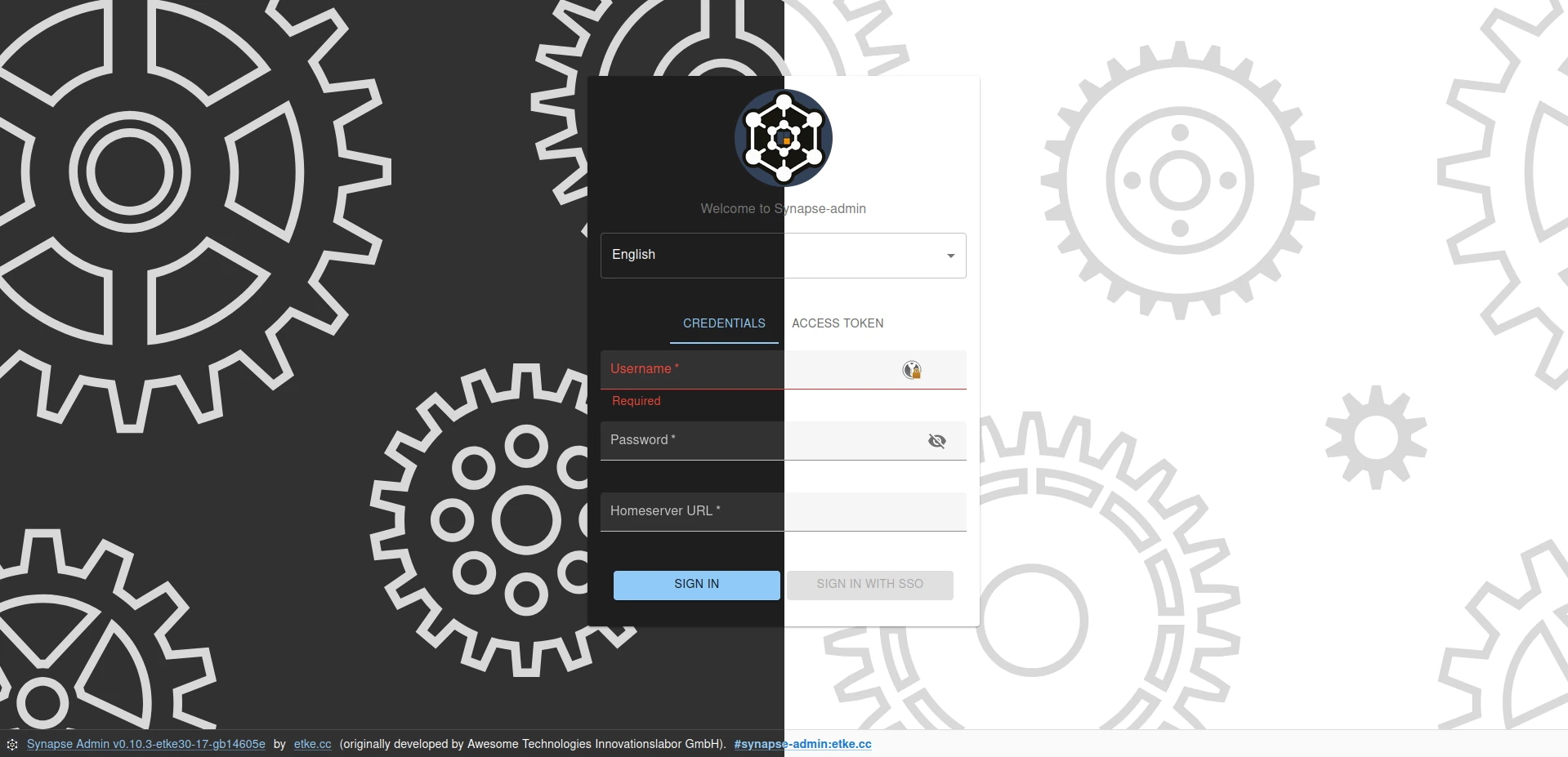 Login form showing dark and light modes